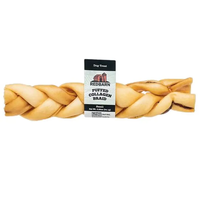 Redbarn Puffed Collagen Braid 6"