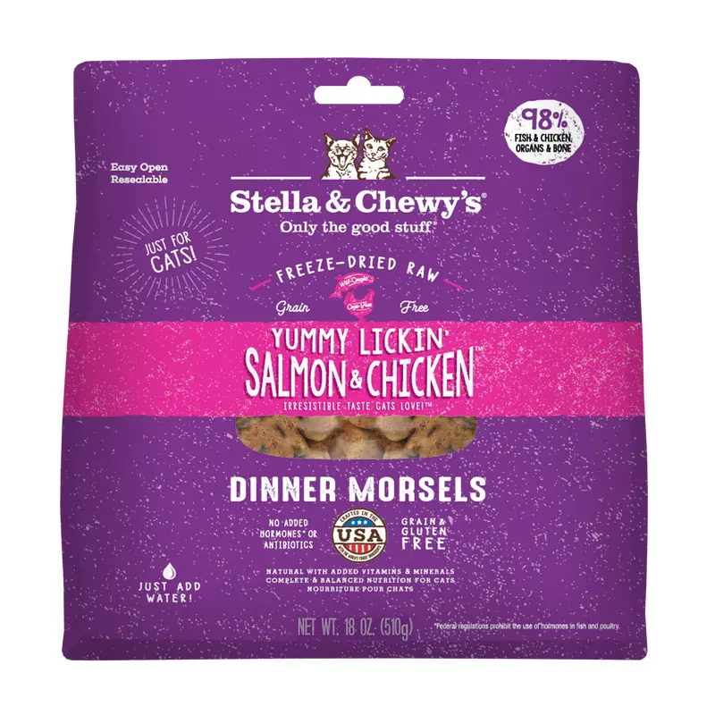 Stella & Chewy's Cat Freeze-Dried Yummy Lickin' Salmon & Chicken