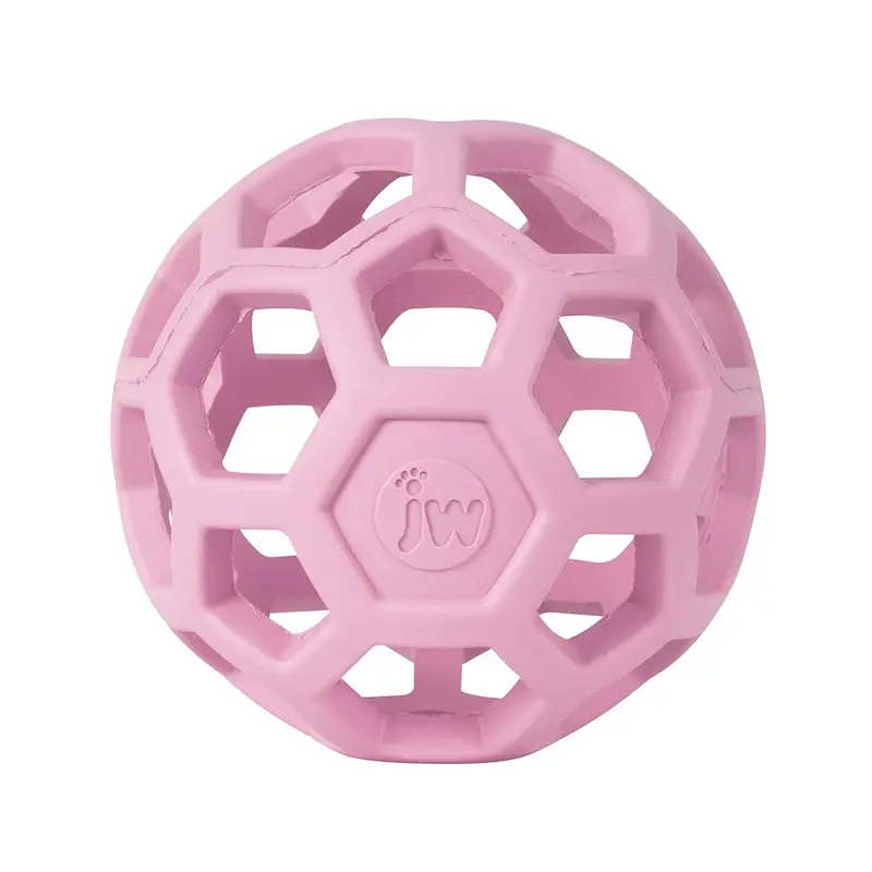 JW PET Hol-ee Roller Dog Toy 4.5" Medium Pink