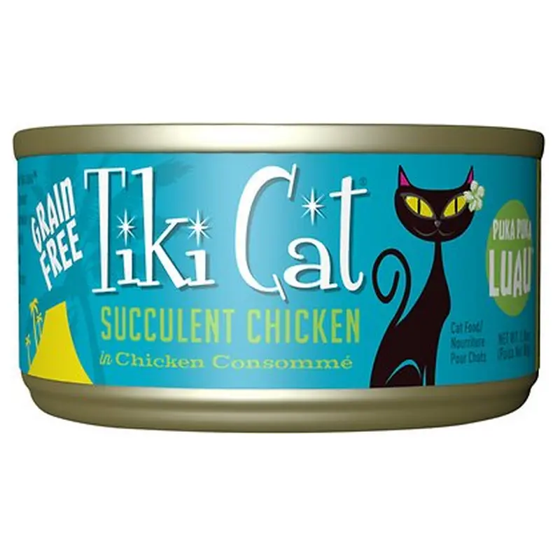 Tiki Cat Luau Succulent Chicken in Chicken Consomme