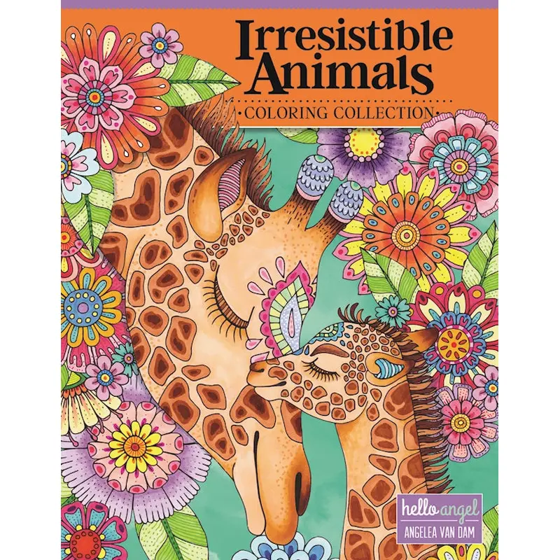 Hello Angel Irresistible Animals Coloring Collection