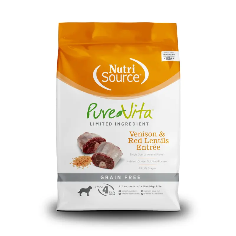Pure Vita Grain-Free Venison & Red Lentils Entree