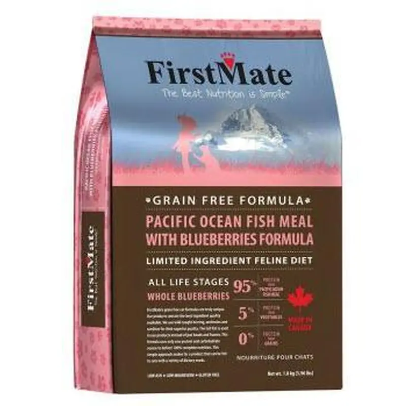 FirstMate GF LID Pacific Ocean Fish Meal with Blueberries Formula Cat Food