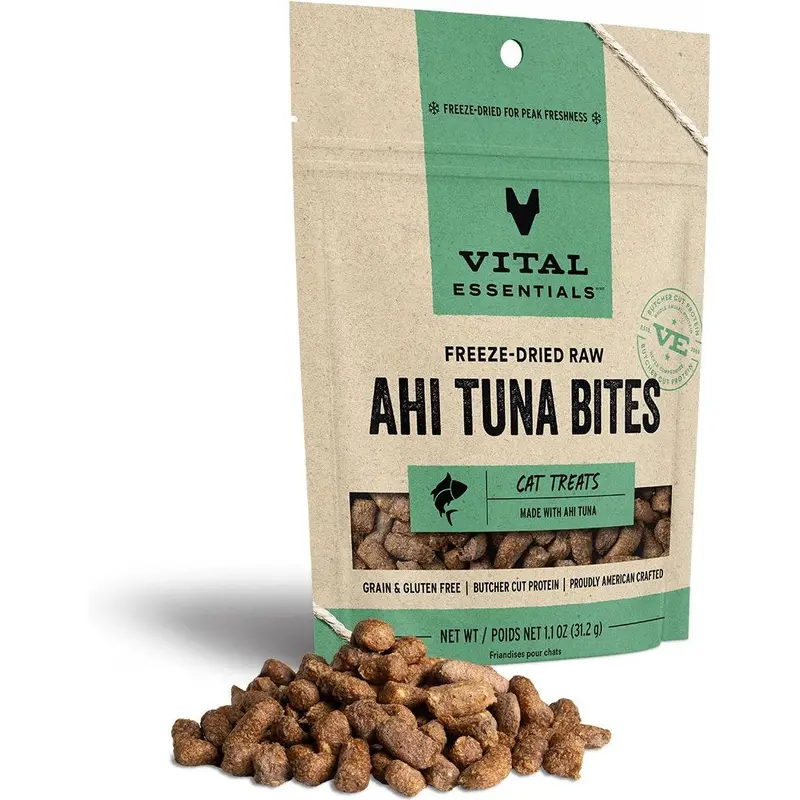 Vital Essentials Cat Freeze Dried Ahi Tuna 1.1 oz.