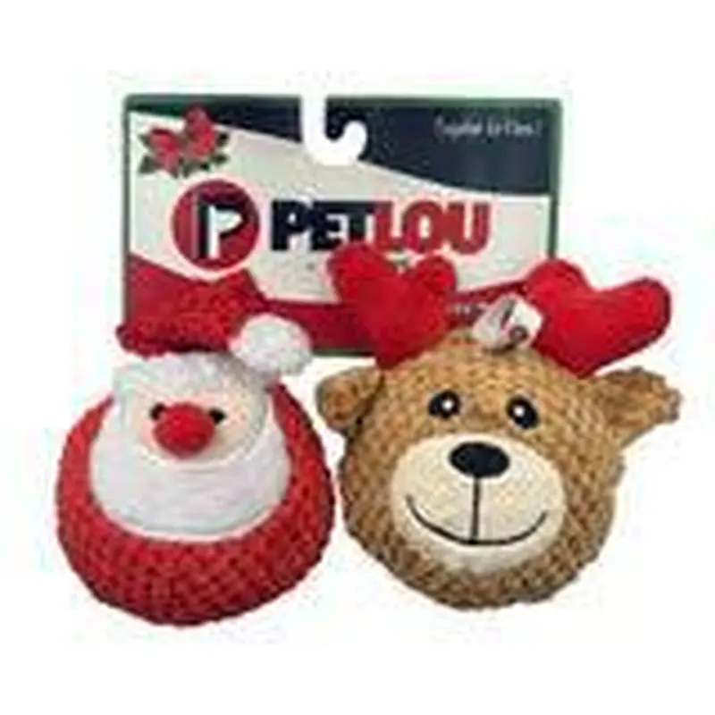 Christmas Twin Pack Ball - Santa & Reindeer