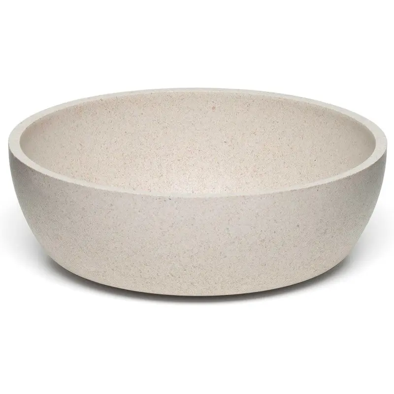 Loving Pets Dolce Bamboo Dog Bowl Oat Large