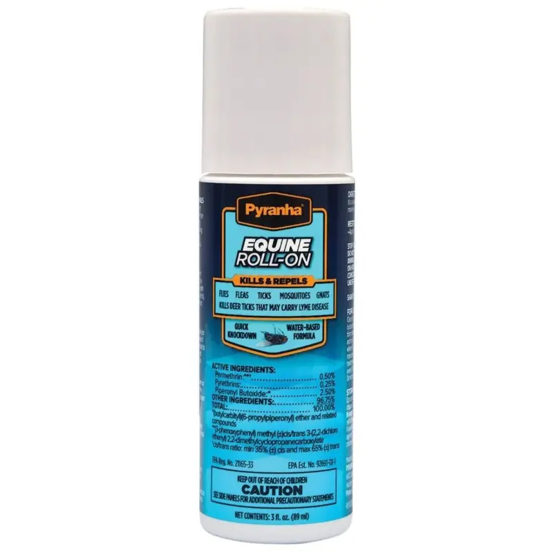 Pyranha Equine Fly Roll-On Sweat Resistant 3oz