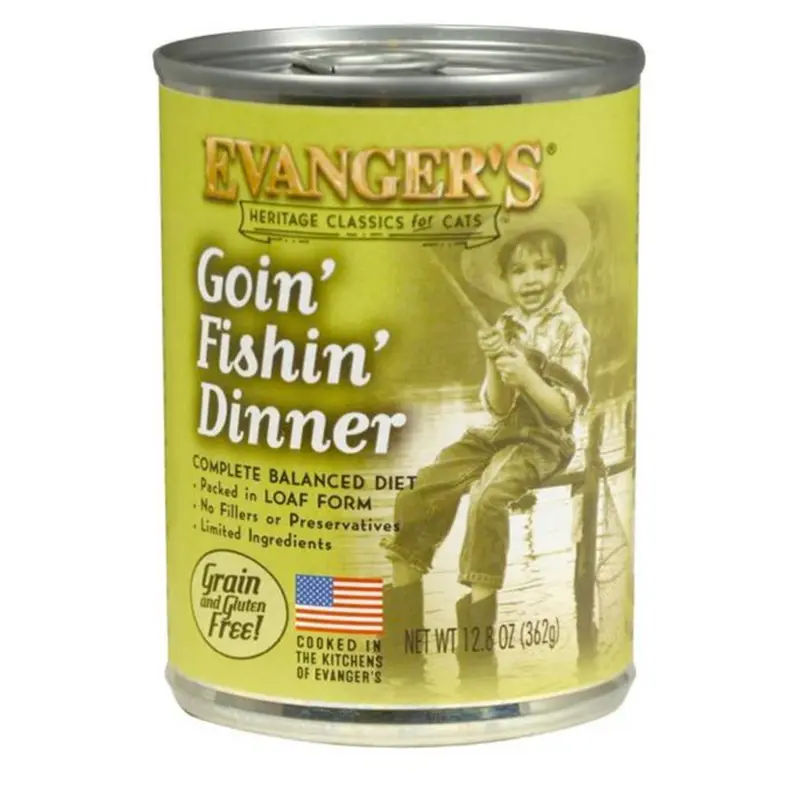 Evanger's Classic Recipe Grain Free Goin FIshin Dinner Canned Cat Food