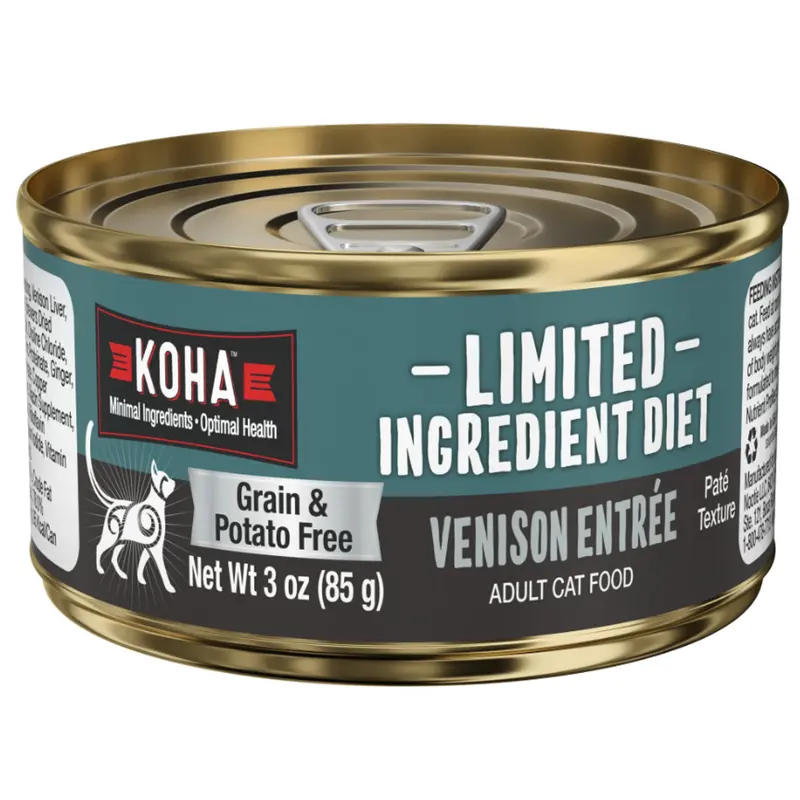 Koha Limited Ingredient Diet Venision Pate Wet Cat Food 3oz