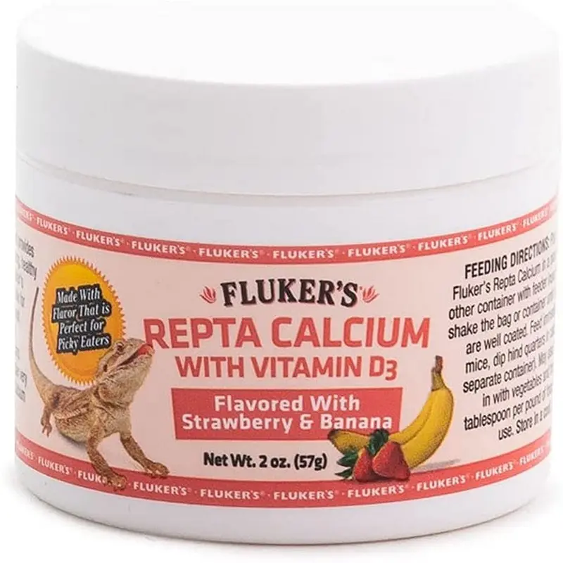 Fluker's Strawberry Banana Flavored Repta Calcium 2oz