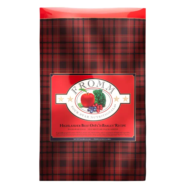 Fromm Four-Star Nutritionals Highlander Beef, Oats, 'n Barley Recipe Food for Dogs 26 lb