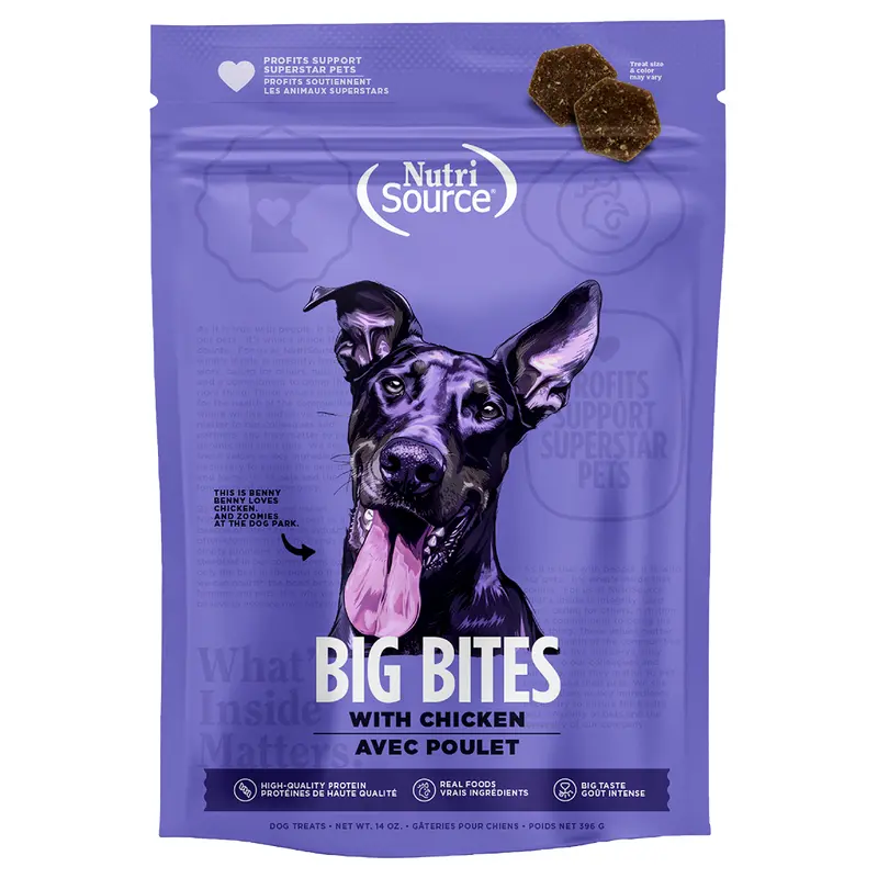 Nutrisource Element Big Bites Dog Treat 14oz Chicken