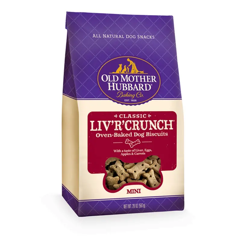 Old Mother Hubbard Crunchy Classic Natural LivRCrunch Mini Biscuits Dog Treats