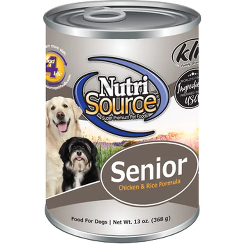 NutriSource Dog Can Chicken & Rice Senior 13oz