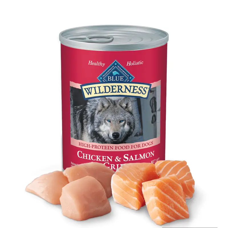 Blue Buffalo Wilderness Adult Grain-Free Salmon & Chicken Wet Dog Can (12.5oz)
