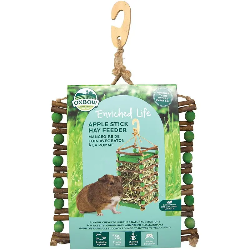 Oxbow Enriched Life Apple Stick Hay Feeder