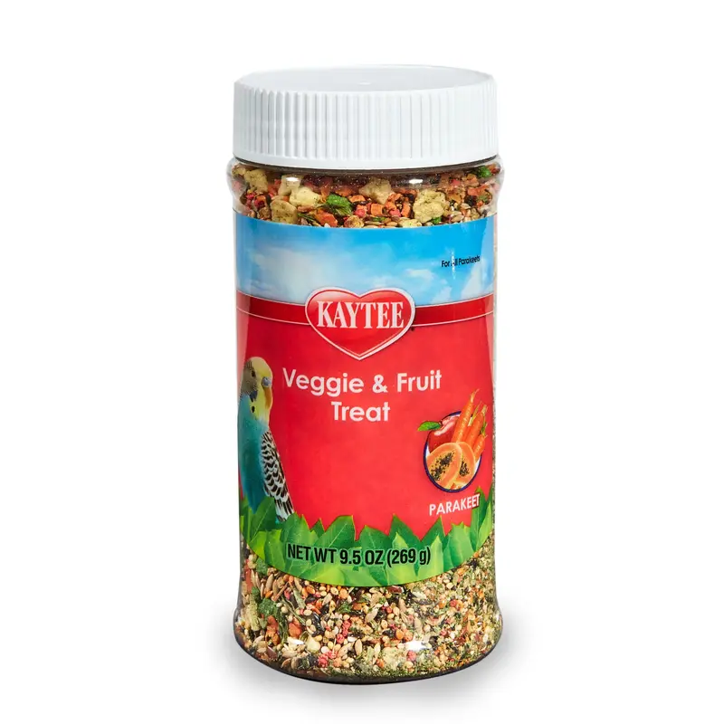Kaytee Fiesta Fruit & Veggie Treat- Parakeet  9.5 oz jar