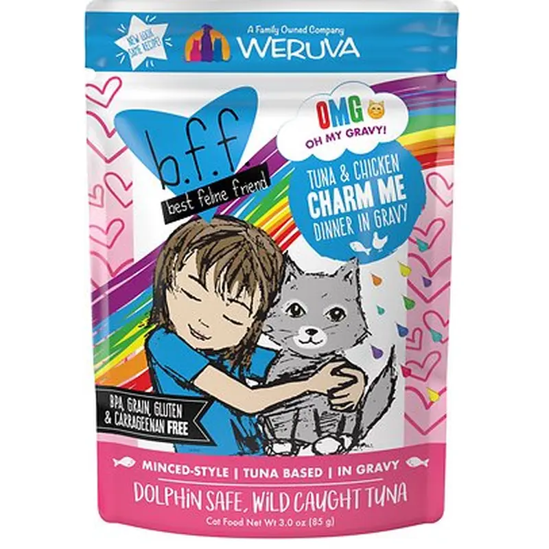 Weruva BFF OMG Tuna & Chicken Charm Me Pouch
