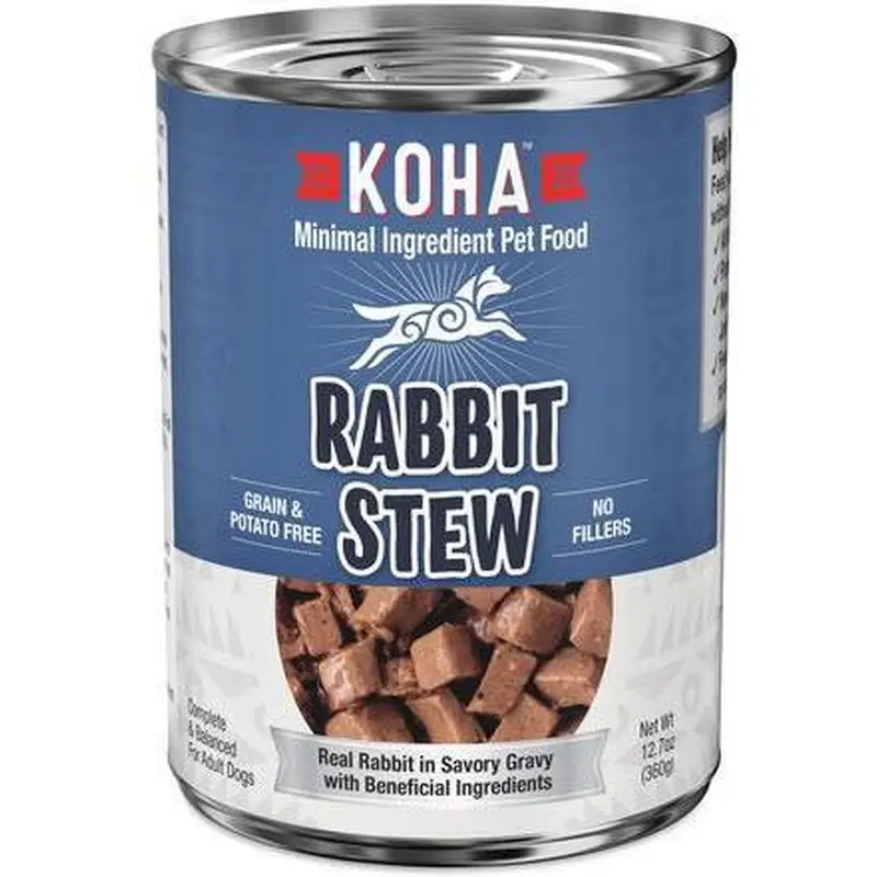 Koha Dog Can Stew GF Rabbit 12.7 oz