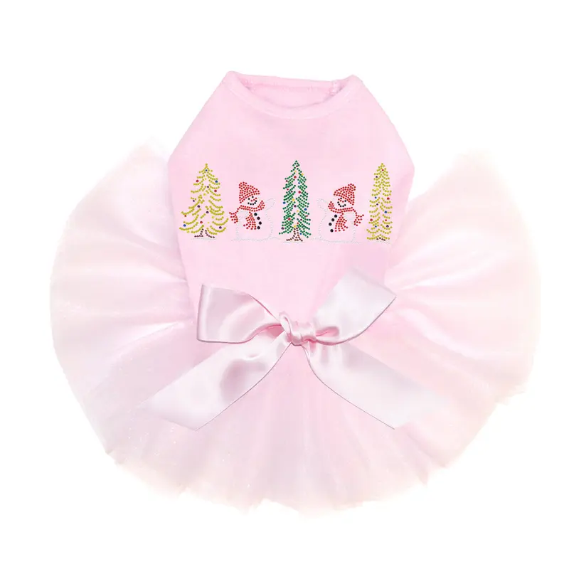 Two Snowmen in Trees  - Custom Tutu