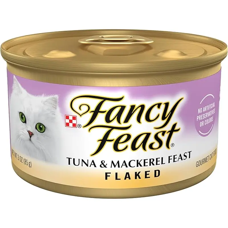 Fancy Feast Flaked Tuna & Mackerel Wet Cat Food (3oz)