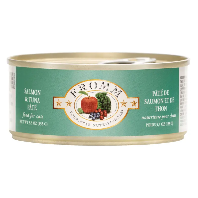 Fromm Four-Star Wet Cat Food - Salmon & Tuna Pt - 5.5oz Can