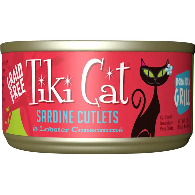 Tiki Cat Grill Sardine Cutlets  in Lobster Consomme