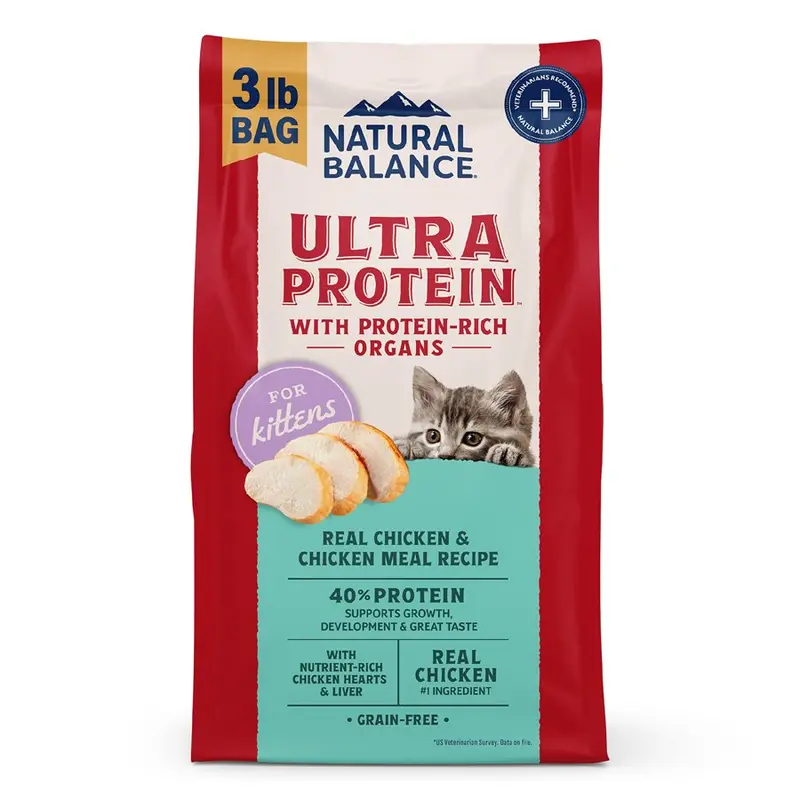 Natural Balance Ultra Protein Kitten Chicken & Chicken Meal 3LB