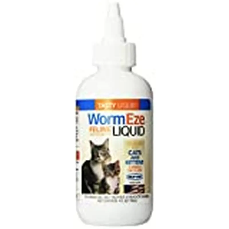 Durvet WormEze Feline Anthelmintic Cat & Kitten Liquid  4 Oz