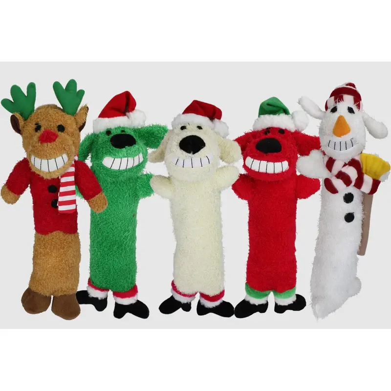 Loofa Christmas Assorted 12 Dog Toy