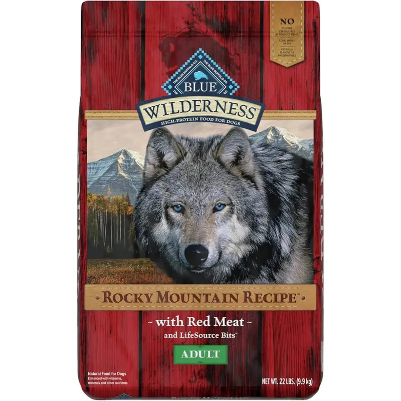 Blue Buffalo Wilderness Adult Rocky Mountain Recipe Red Meat Dry Dog Food