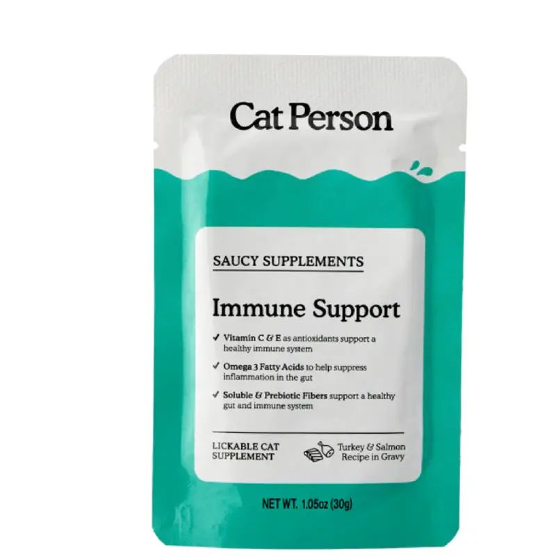 Cat Person Immune Support Turkey & Salmon Lickable Supplement