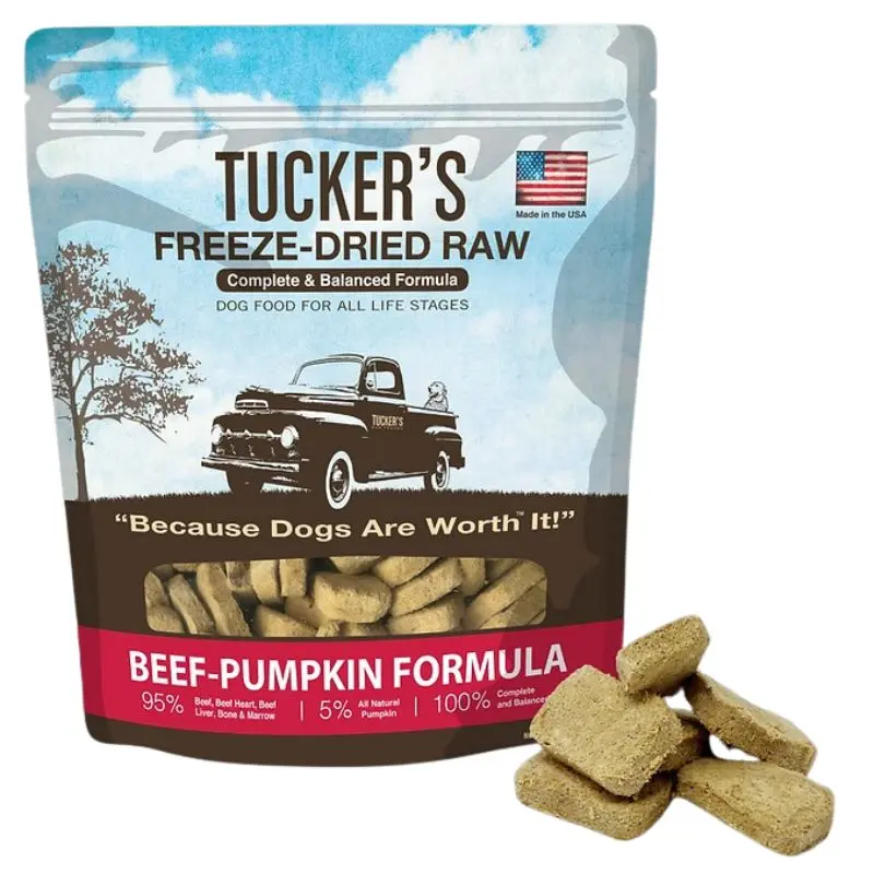 Tucker's Freeze Dried Beef Pumpkin Raw Dog Food 14oz