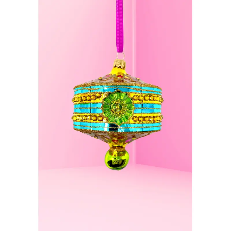 Amalfi Lantern Polish Glass Ornament