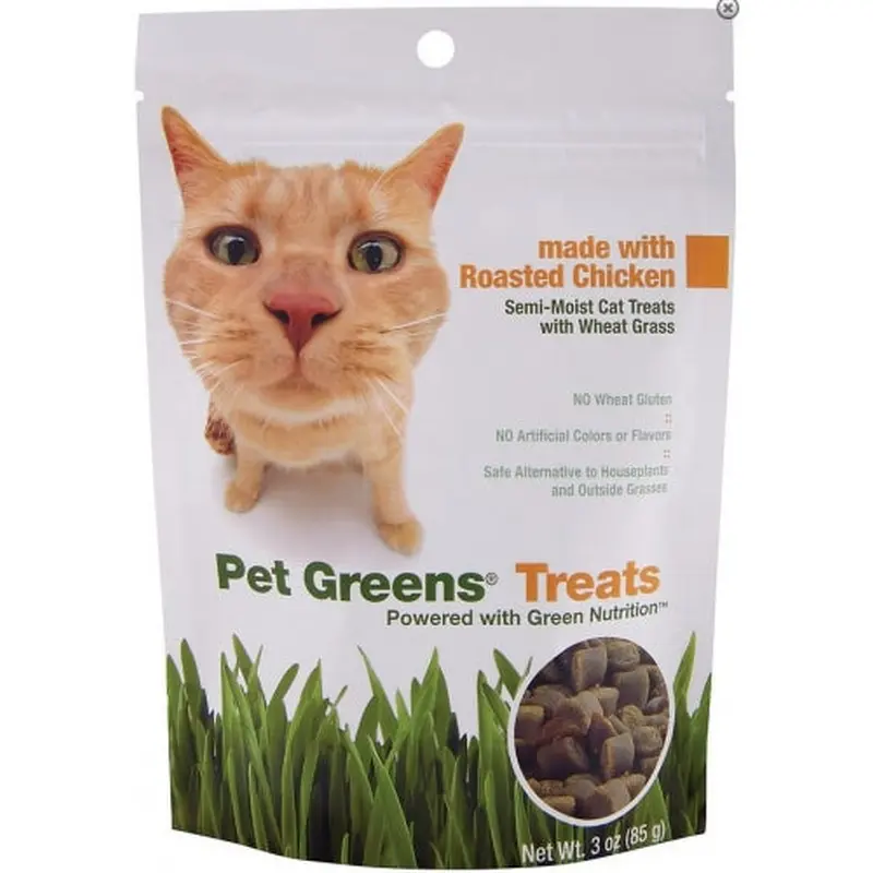 BellRock Cat Greens Semi Moist Roasted Chicken Cat Treats