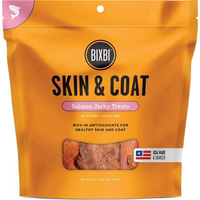 Bixbi Salmon Jerky Skin & Coat 10 oz.