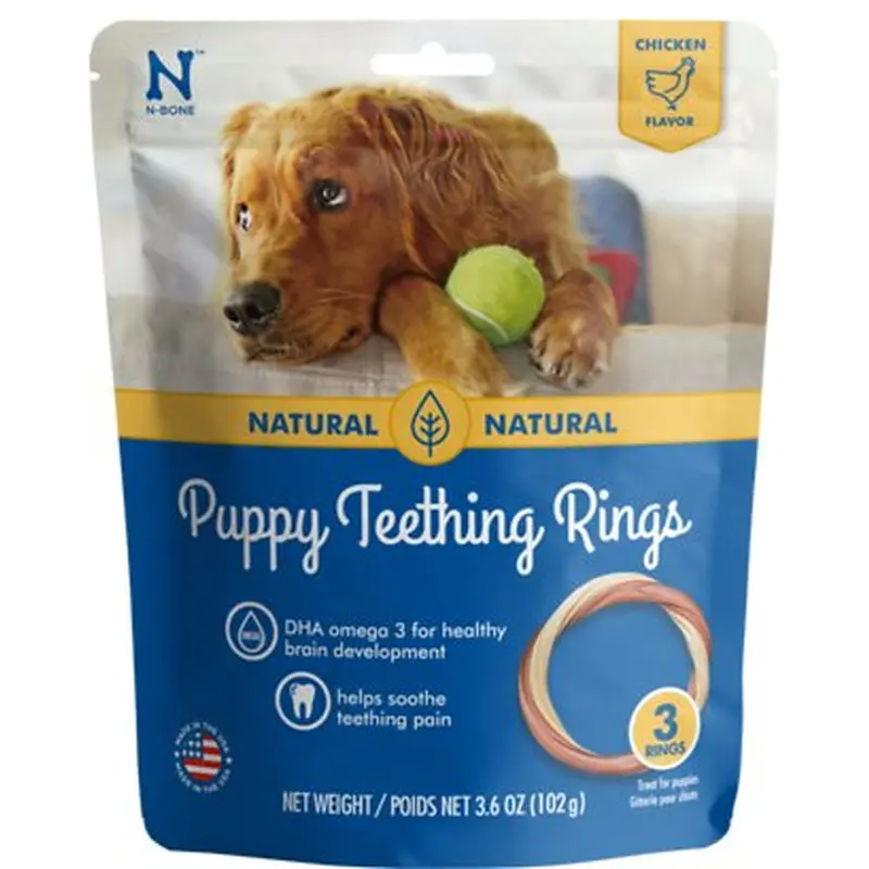 N-Bone Puppy Teething Rings Chicken Flavor