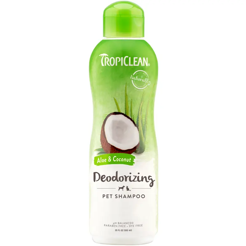 Tropiclean Deodorizing Aloe & Coconut Shampoo 20 oz.