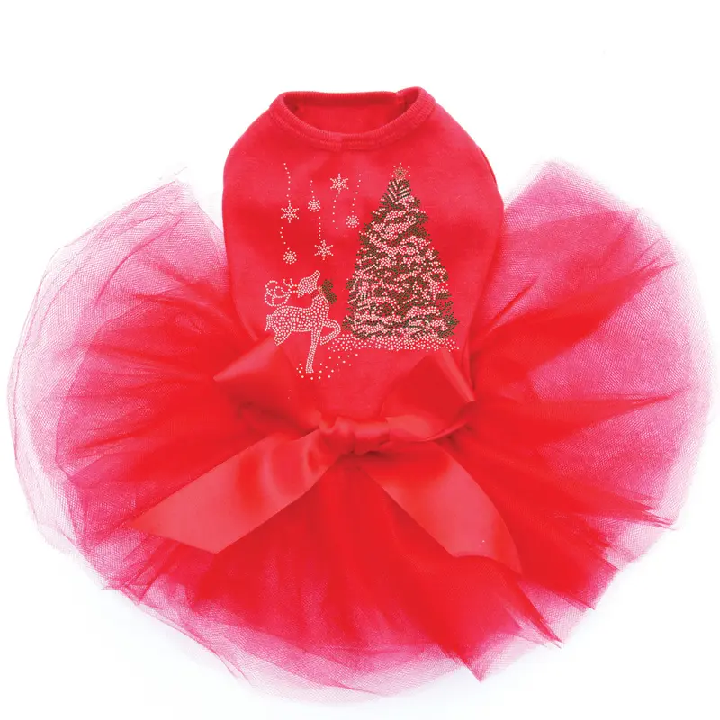 Christmas Tree with Reindeer - Custom Tutu
