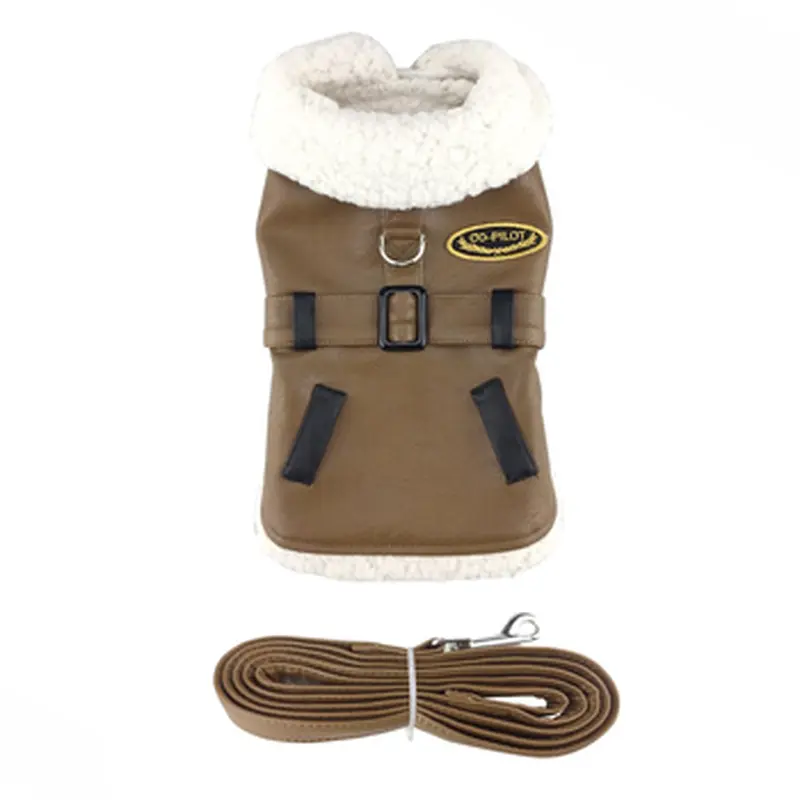 Doggie Design - Brown and Black Bomber Jacket