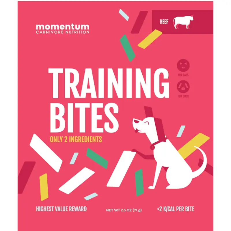 Momentum Dog Training Bites Beef 2.5oz