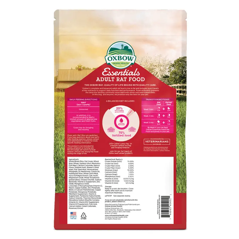 Oxbow Essentials - Adult Rat Food